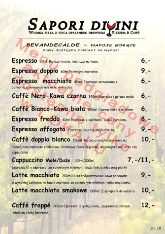 Sapori Divini Bytom Pizzeria & Caffè