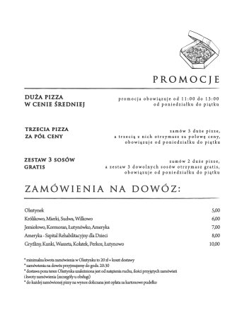 Accanto - pizzeria, restauracja, pub Olsztynek