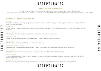 Receptura 57 - Pizzeria Legnica