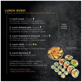 Lunch sushi Biała Podlaska