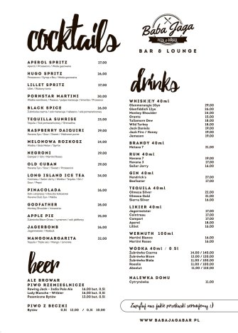 BABA JAGA Bar & Lounge Wejherowo