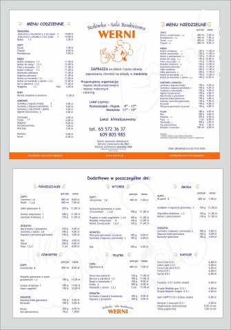 WERNI Sala Bankietowa - obiady, catering, imprezy Gostyń