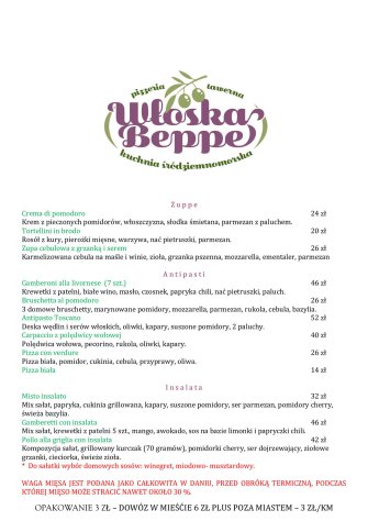 Pizzeria - Tawerna Włoska "Beppe" Zduńska Wola