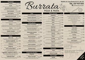 Burrata Pizza & Pasta Płock
