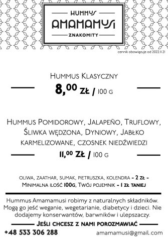 Hummus Amamamusi Kraków