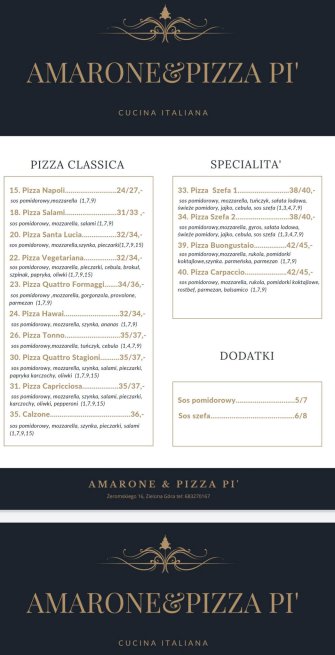 Amarone & Pizza Pi Zielona Góra