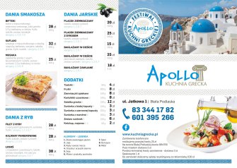 Kuchnia Grecka "Apollo" Biała Podlaska