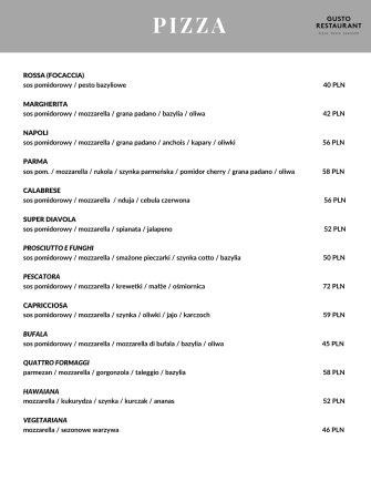 Gusto Restaurant Poznań