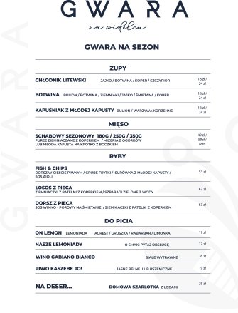 GWARA na widelcu Rumia