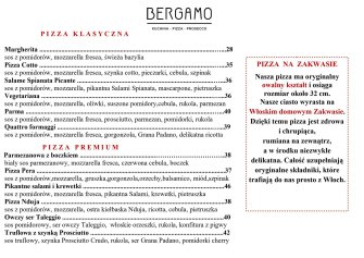 Bergamo - kuchnia pizza prosecco Gdynia