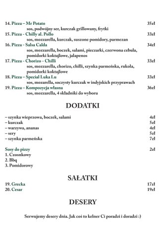 Luka Lu simple & tasty Ciechanów