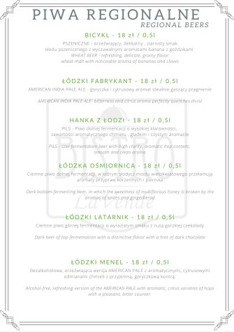 La Vende Bistro Piotrkowska Łódź