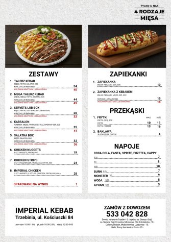 2 strona menu Trzebinia