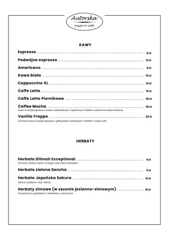 Autorska pizza&cafe Skarżysko-Kamienna
