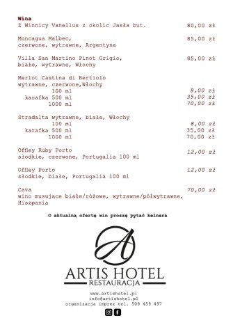Hotel Restauracja Artis Jedlicze