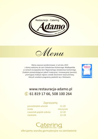 Restauracja Catering Adamo Mosina