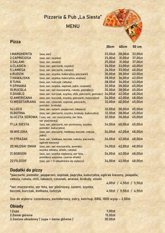 Pizzeria La Siesta Opole