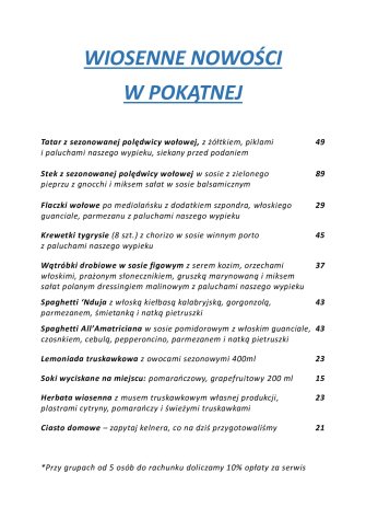 Pokątna Bistro Warszawa