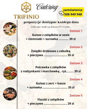 menu podrobowe Lubomierz